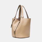 Sac à main fourre-tout en cuir PU – Boucle Dorée