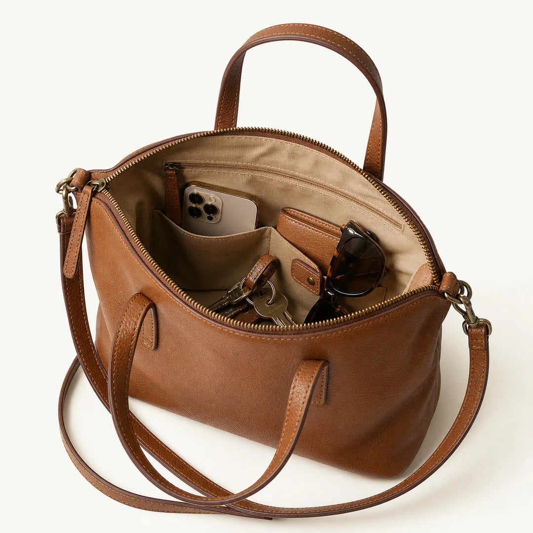 Sac Hobo Cuir  Véritable Femme – Finitions coutures