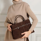 Sac Tote femme en velours – Détail Chaîne & Surpiqûres