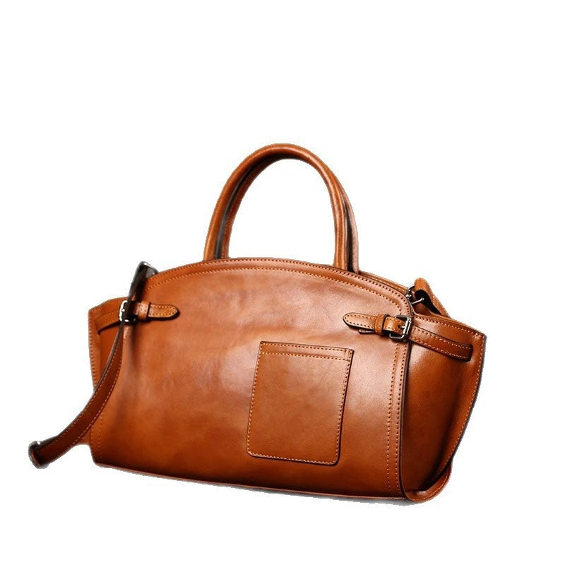Bowlingtasche Boston aus echtem Leder – dezenter Luxus & ikonische Silhouette