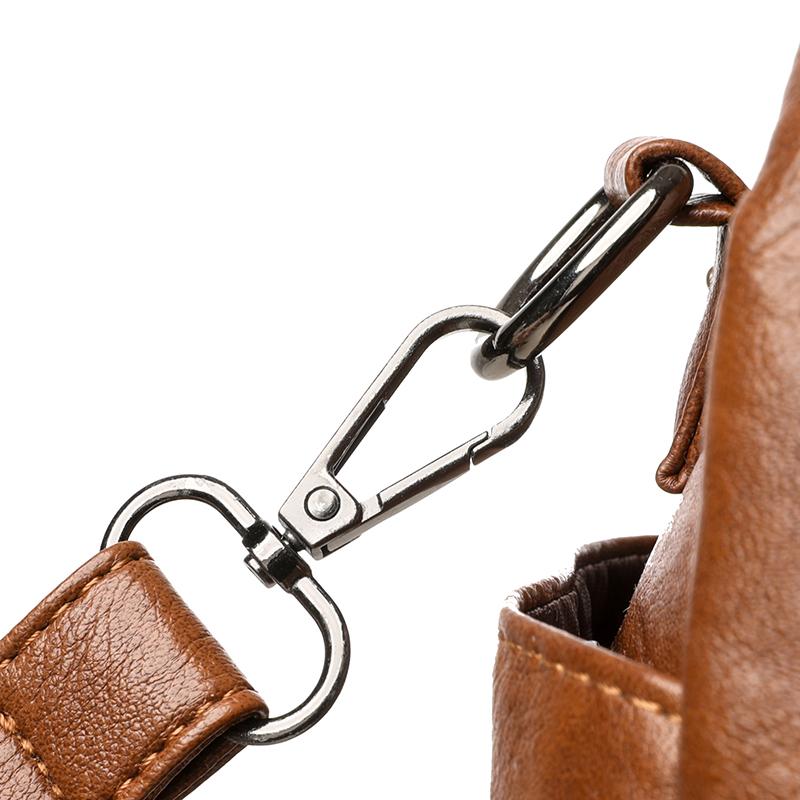 Sac bandoulière en cuir PU-Couleur Unie, Grande Capacité MYNELIA