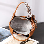 Sac Tote Cuir Véritable Ruban Décoratif Espaces Intérieurs