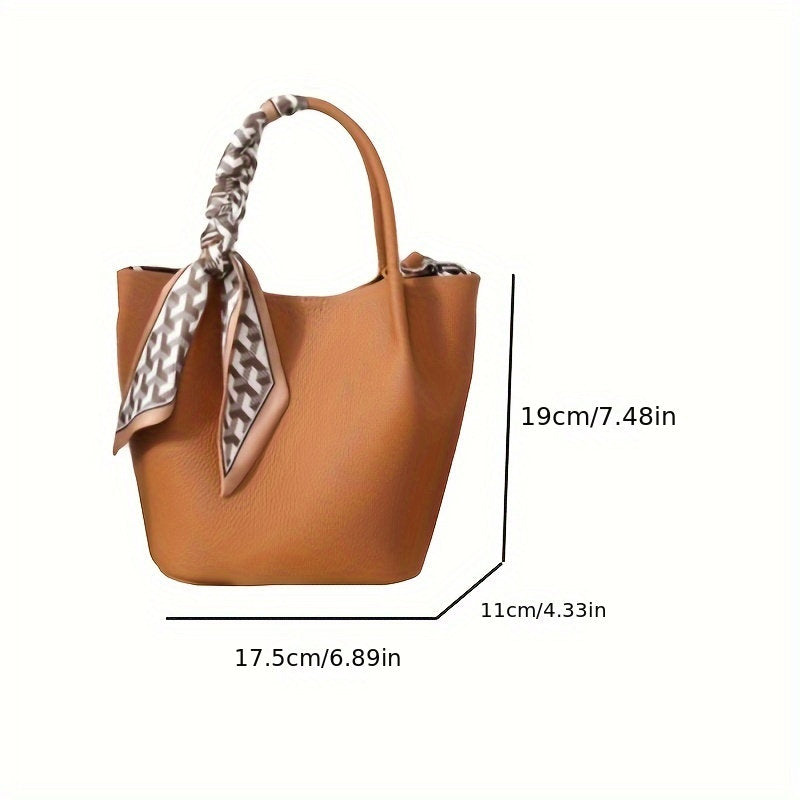 Sac Tote Cuir Véritable Ruban Décoratif Espaces Intérieurs