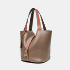 Sac à main fourre-tout en cuir PU – Boucle Dorée