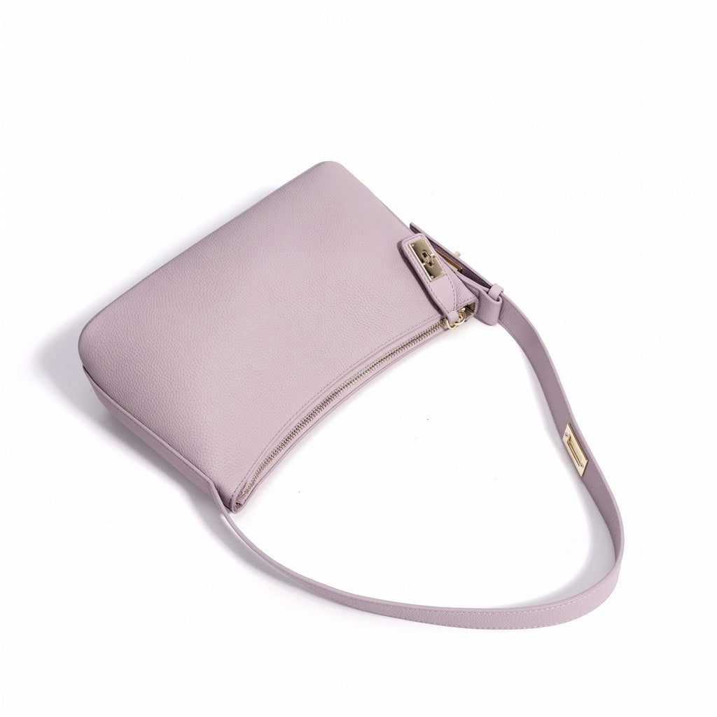 Sac Épaule en Cuir véritable Pleine Fleur  Grain Léger