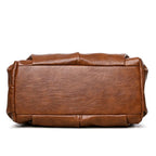 Sac bandoulière en cuir PU-Couleur Unie, Grande Capacité MYNELIA