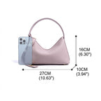 Sac Épaule en Cuir véritable Pleine Fleur  Grain Léger