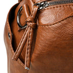 Sac bandoulière en cuir PU-Couleur Unie, Grande Capacité MYNELIA