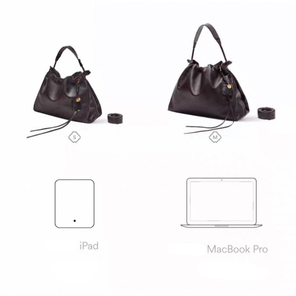 Tote PU Grande Capacité Drawstring Commuter Unisexe