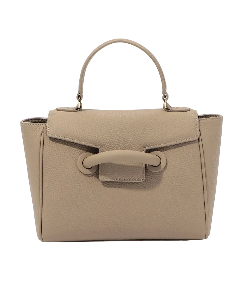 Sac Rabat Cuir Véritable Vintage Top Handle Croisé
