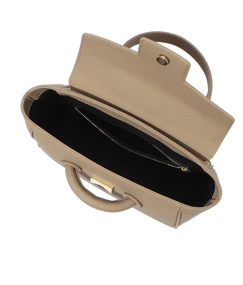 Sac Rabat Cuir Véritable Vintage Top Handle Croisé