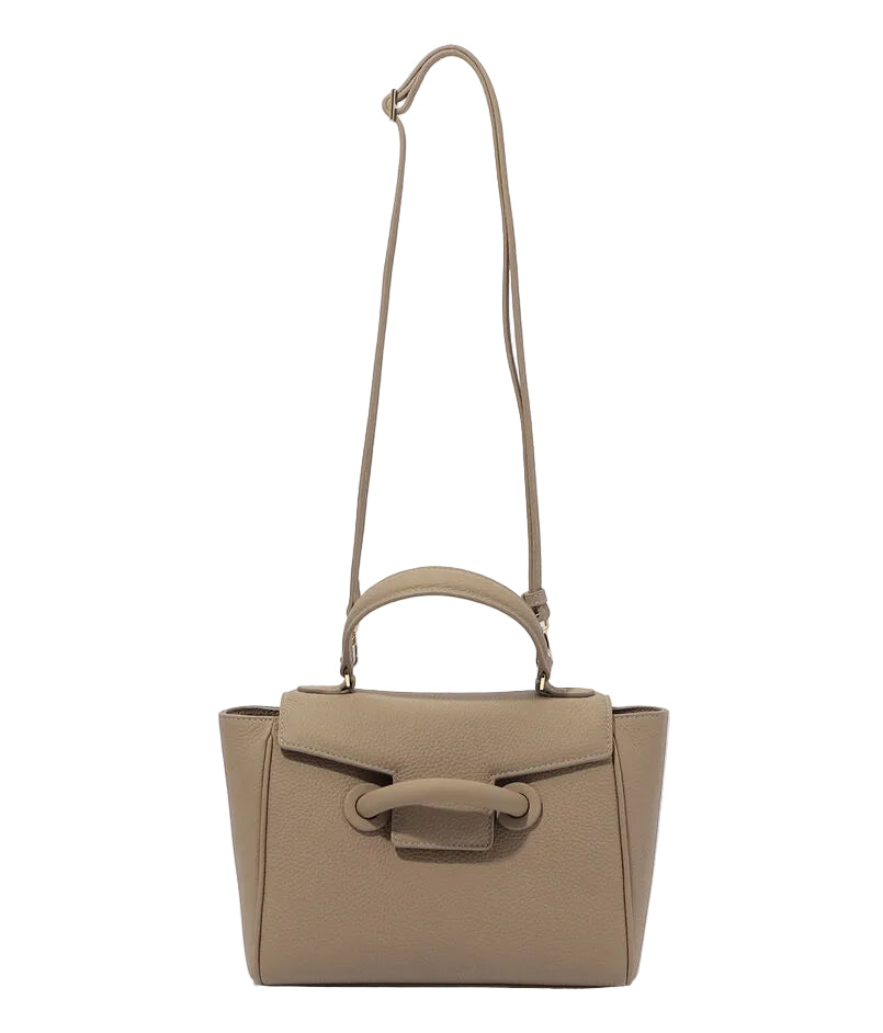 Sac Rabat Cuir Véritable Vintage Top Handle Croisé