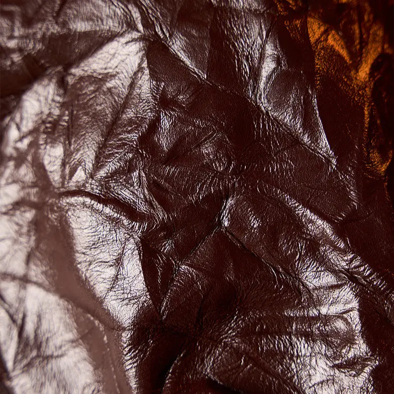 Sac seau cuir de vachette femme – Plissé style rétro luxe