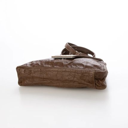 Sac bandoulière en PU éffet cuir ciré vintage – Texture froissée,Bandoulière réglable