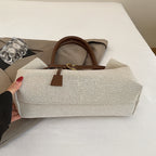 Tote Bag Tissé femme – Grand Sac Cabas Rétro