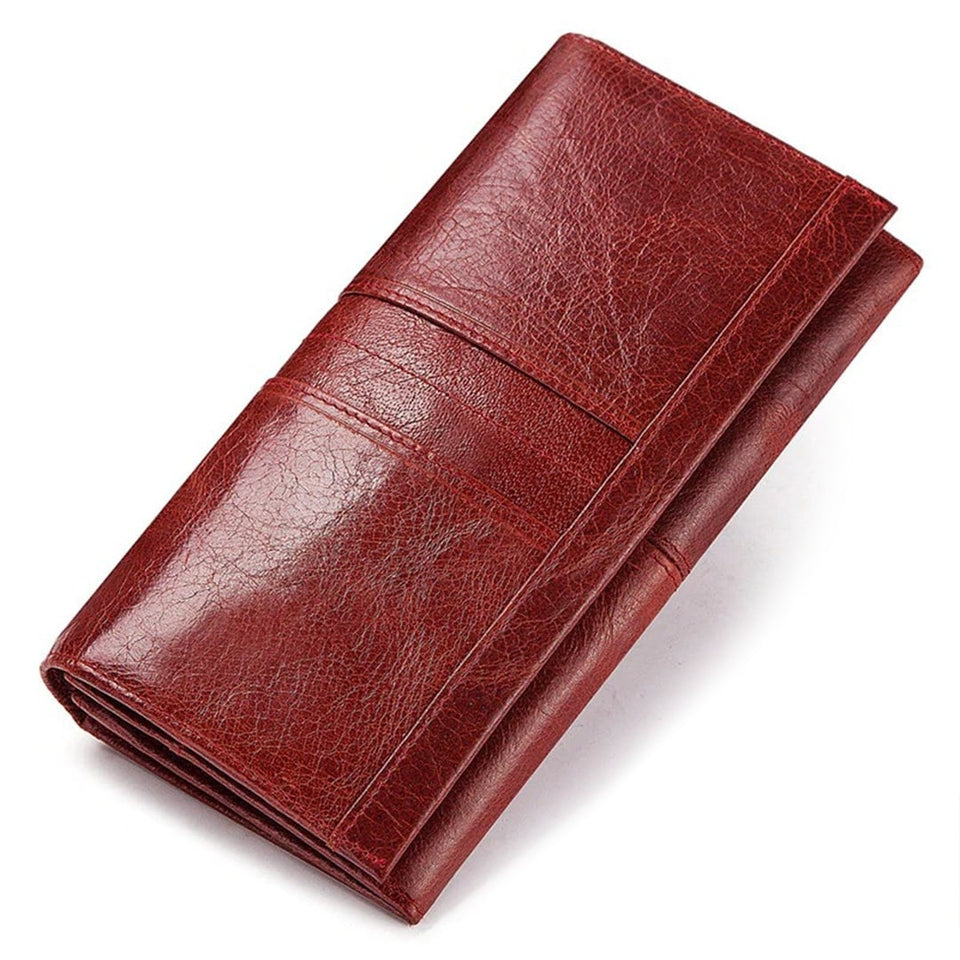 Portefeuille en cuir  véritable – Protection RFID, Grande capacité