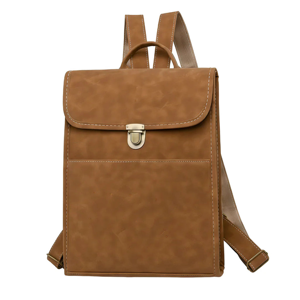 Sac à dos cuir Mat Vintage Femme-Cartable & Ordinateur 13" MYNELIA