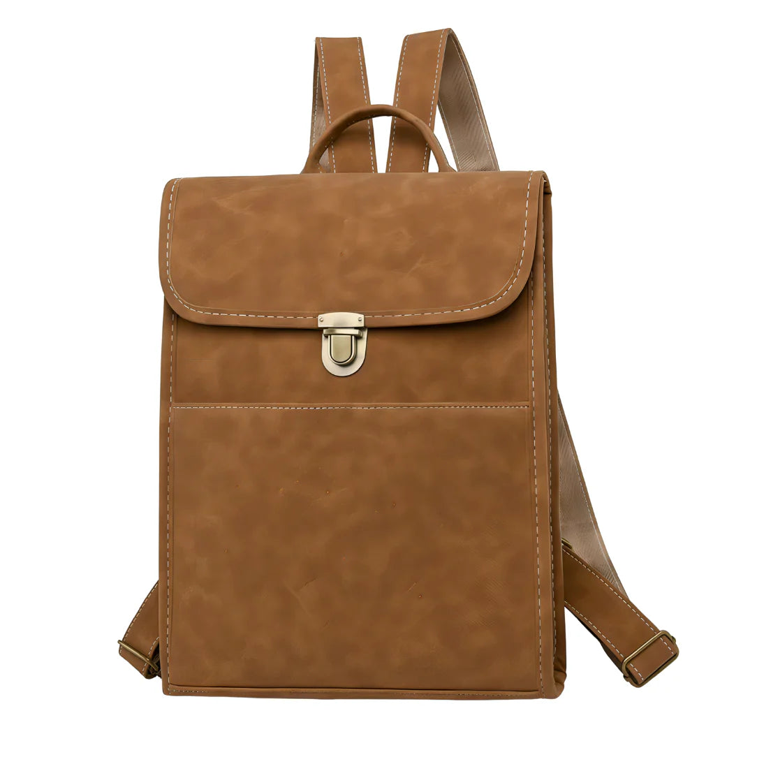 Sac à dos cuir Mat Vintage Femme-Cartable & Ordinateur 13" MYNELIA