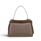 Sac à main chic femme à aspect suédé