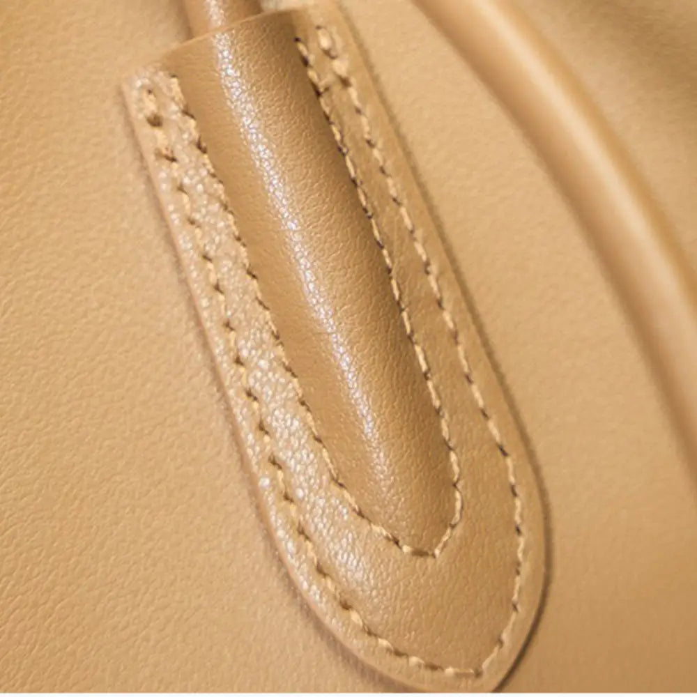 BURMINSA Luxuriöse Tragetaschen aus echtem Leder für Damen Elegante Business-Pendler-Handtaschen aus Rindsleder Große Arbeits-Umhängetaschen