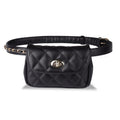 Sac ceinture cuir PU  chaîne – Punk tendance
