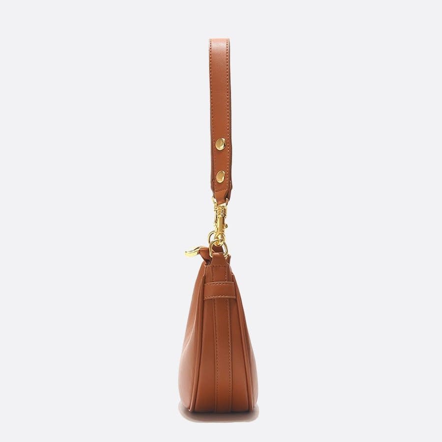 Sac épaule femme demi-lune souple en simili cuir