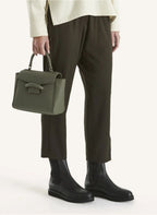 Sac Rabat Cuir Véritable Vintage Top Handle Croisé