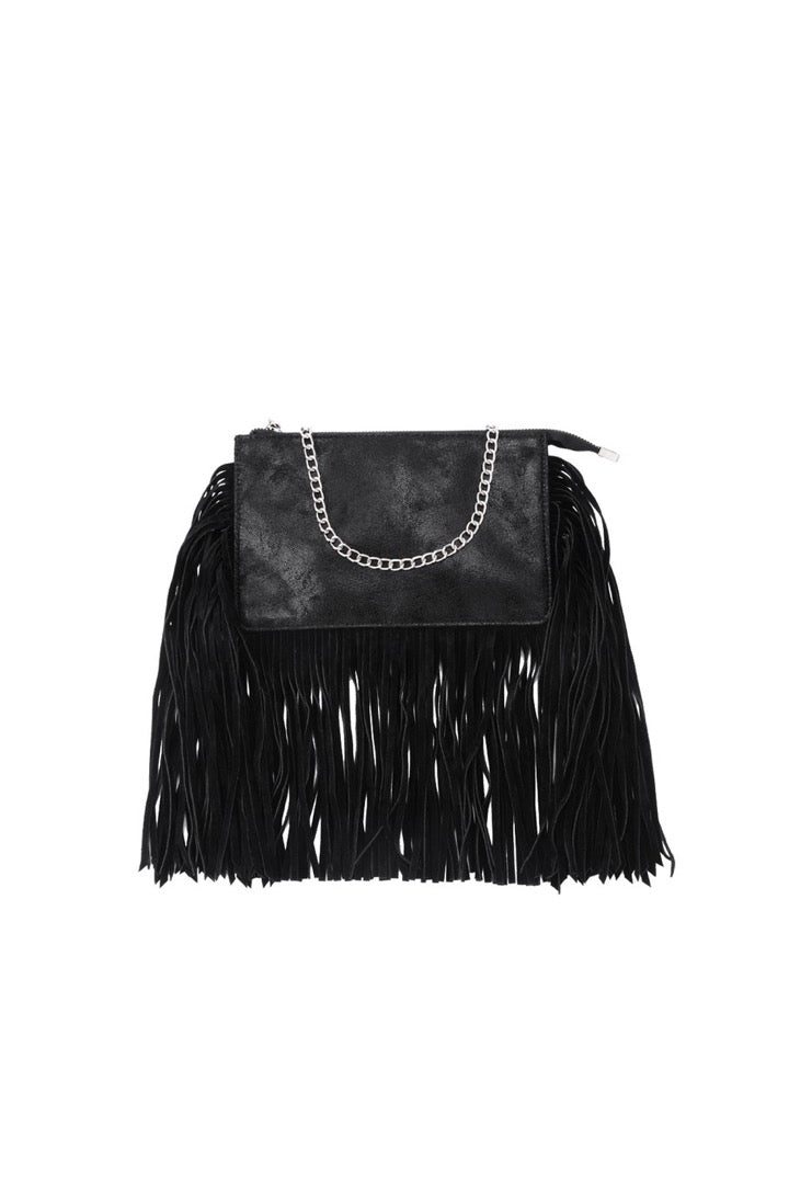 Sac bandoulière en Polyester – Pompons Décoratifs, Style Punk